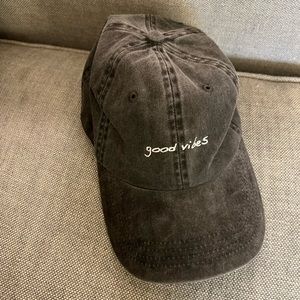 Good Vibes Charcoal Baseball Hat